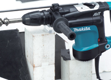 The technology is designed to minimise vibration across a range of tools. The HR4011C hammer drill has a vibration rating of 4m/s2. The technology is designed to minimise vibration across a range of tools. The HR4011C hammer drill has a vibration rating of 4m/s2.