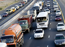 Construction of the Dubai Bypass road will add a further six lanes each way to the network. Construction of the Dubai Bypass road will add a further six lanes each way to the network.