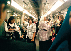 The first subway line on the Cairo Metro, which runs beneath the River Nile, was opened in 1999 to relieve traffic congestion in the city. The first subway line on the Cairo Metro, which runs beneath the River Nile, was opened in 1999 to relieve traffic congestion in the city.