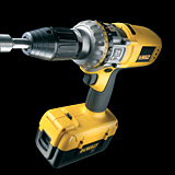 The DC900KL drill has been designed with a three-speed transmission for optimum use. The highest gear is designed for hammer drilling into concrete. The DC900KL drill has been designed with a three-speed transmission for optimum use. The highest gear is designed for hammer drilling into concrete.