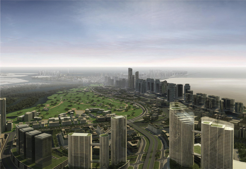 An artist's rendering of Al Zohra City, Ajman An artist's rendering of Al Zohra City, Ajman