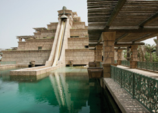 The Ziggurat is the centrepiece of the waterpark. The Ziggurat is the centrepiece of the waterpark.