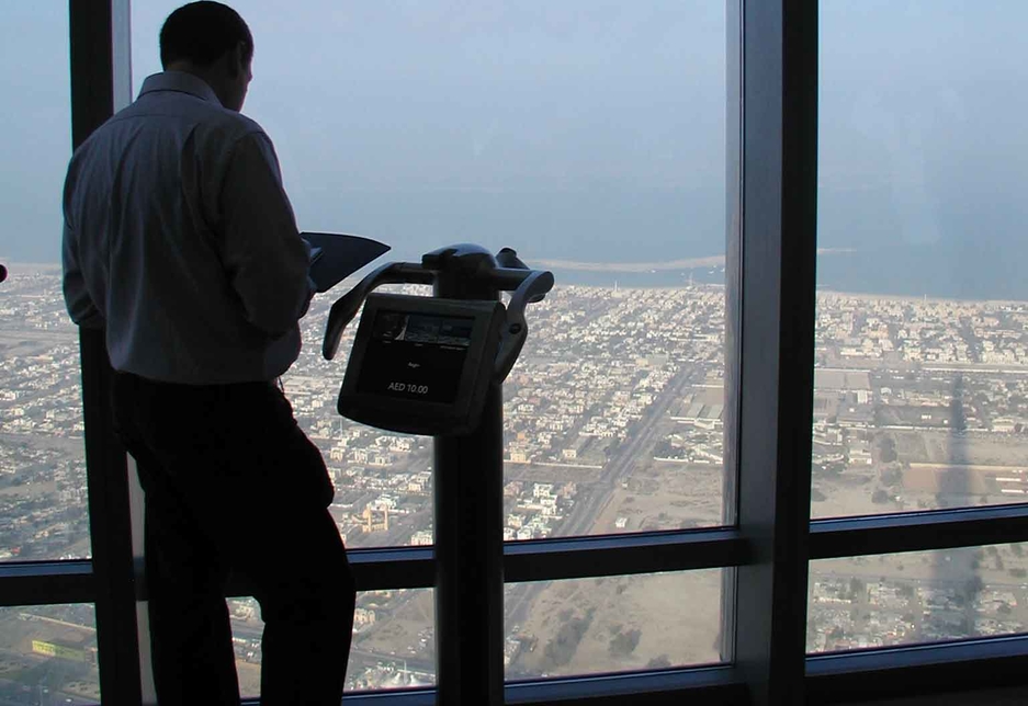 The Burj Khalifa's observation platform opens again. The Burj Khalifa's observation platform opens again.