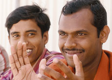 Workers enjoy their day off Workers enjoy their day off