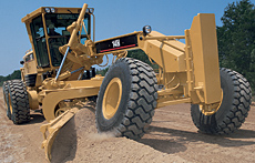 AccuGrade uses GPS to compare the blade position to a three-dimensional computerised site plan and signals the operator to raise or lower the blade to AccuGrade uses GPS to compare the blade position to a three-dimensional computerised site plan and signals the operator to raise or lower the blade to