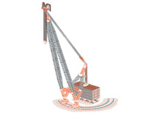 BOOM BOOM: Once assembled the mighty twin-boom crane developed by Al Suwaidi and ALE will be the biggest of the type. BOOM BOOM: Once assembled the mighty twin-boom crane developed by Al Suwaidi and ALE will be the biggest of the type.