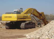 Excavators have been very busy moving 600 swimming pools of sand for a project. Excavators have been very busy moving 600 swimming pools of sand for a project.