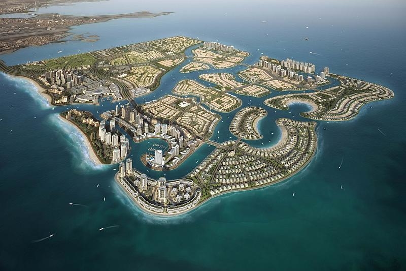Diyar Al Muharraq is designed to include around 12km? of reclaimed islands in the north of Bahrain. Diyar Al Muharraq is designed to include around 12km? of reclaimed islands in the north of Bahrain.