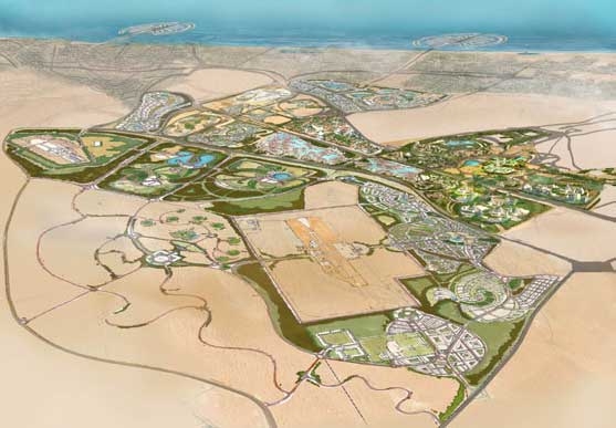 Proposed footprint for the Dubailand project. Proposed footprint for the Dubailand project.