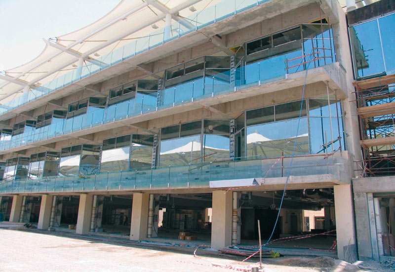 Emirates Glass supplied glass for the formula 1 grand stand at Yas Island, Abu Dhabi. Emirates Glass supplied glass for the formula 1 grand stand at Yas Island, Abu Dhabi.