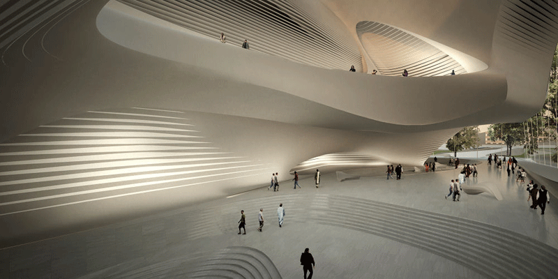 NEWS, Design, Amman, Jordan, King Abdullah II House of Culture & Art, Petra, Zaha Hadid Architects NEWS, Design, Amman, Jordan, King Abdullah II House of Culture & Art, Petra, Zaha Hadid Architects