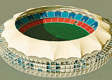 Taiyo has designed opaque and transparent membranes for use in stadia and resorts around the world. Taiyo has designed opaque and transparent membranes for use in stadia and resorts around the world.