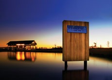 CNdV designed illuminated signage for the estate. (Christoph Heierli CNdV designed illuminated signage for the estate. (Christoph Heierli