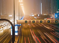 HPS provides illumination on Sheikh Zayed Road in Dubai HPS provides illumination on Sheikh Zayed Road in Dubai