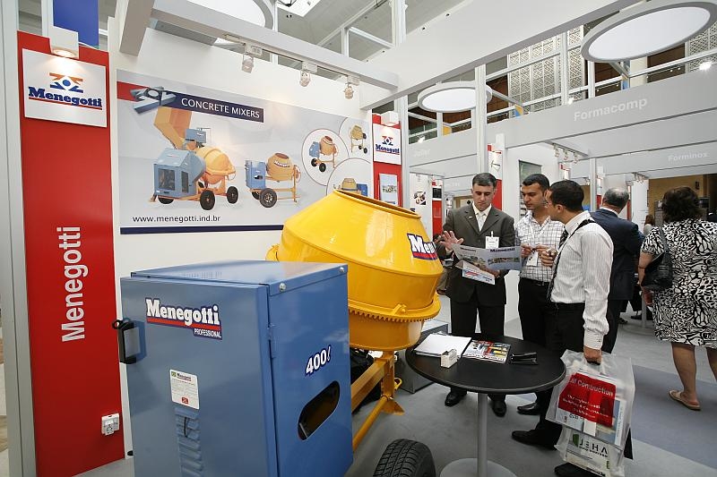 The bright yellow concrete mixers dominating the front of the Brazil country pavilion have been popular The bright yellow concrete mixers dominating the front of the Brazil country pavilion have been popular
