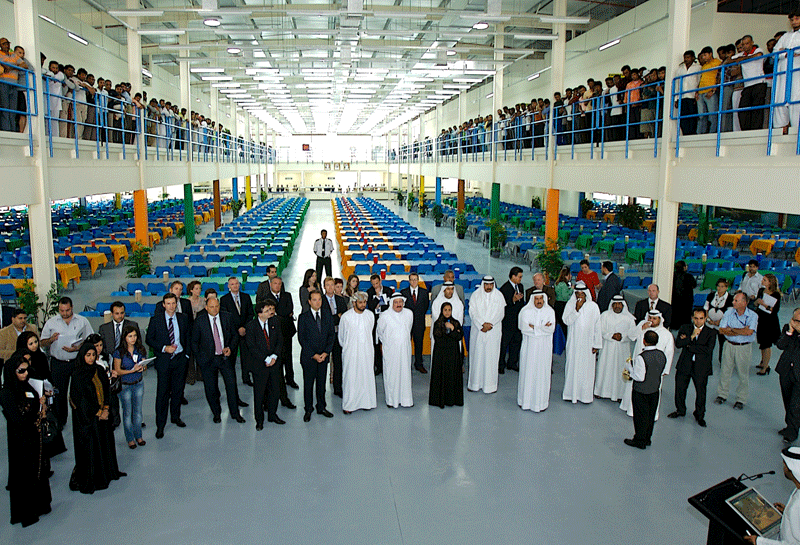 A ministerial delegation tours the Saadiyat labour accommodation. A ministerial delegation tours the Saadiyat labour accommodation.