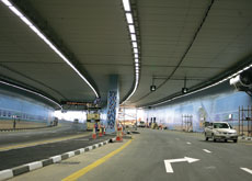 Dubai's Airport Tunnel that runs under the one of the main runways of Dubai Airport is among the longest tunnels in the GCC. (Getty Images) Dubai's Airport Tunnel that runs under the one of the main runways of Dubai Airport is among the longest tunnels in the GCC. (Getty Images)