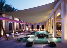 The Banyan Tree Spa Al Areen in Bahrain. The Banyan Tree Spa Al Areen in Bahrain.