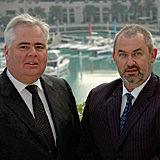 Systech managing director, Stephen Rayment (left), with Gordan Moffatt (right), who is now heading up the firm?s Middle East and Africa operations. Systech managing director, Stephen Rayment (left), with Gordan Moffatt (right), who is now heading up the firm?s Middle East and Africa operations.