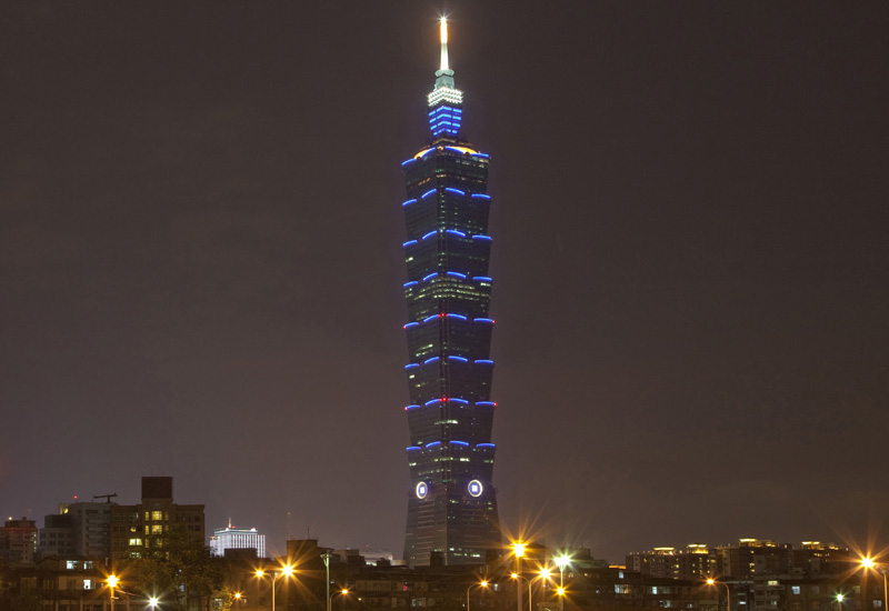 The Taipei 101 tower in Taiwan, was the world's tallest building, before the Burj Khalifa. (Marc Gerritsen/Getty Images). The Taipei 101 tower in Taiwan, was the world's tallest building, before the Burj Khalifa. (Marc Gerritsen/Getty Images).