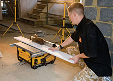 Hopefully biting into the market: Dewalt's latest equipment includes the DW745 Table Saw. Hopefully biting into the market: Dewalt's latest equipment includes the DW745 Table Saw.
