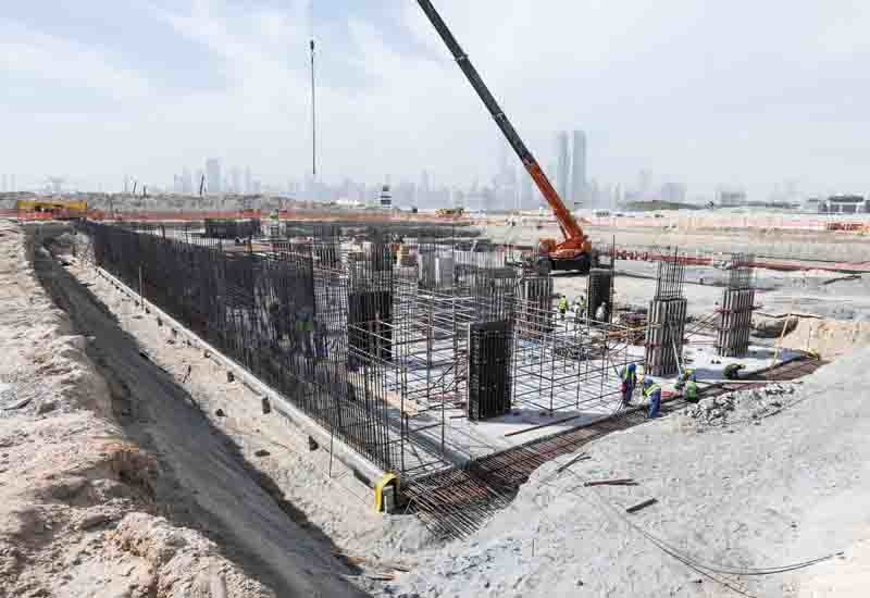 Azizi Riviera is under construction in Dubai's Meydan neighbourhood. Azizi Riviera is under construction in Dubai's Meydan neighbourhood.