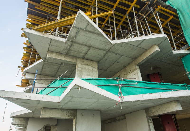 Four floors of the Binghatti Stars building in Dubai Silicon Oasis are completed each month. Four floors of the Binghatti Stars building in Dubai Silicon Oasis are completed each month.