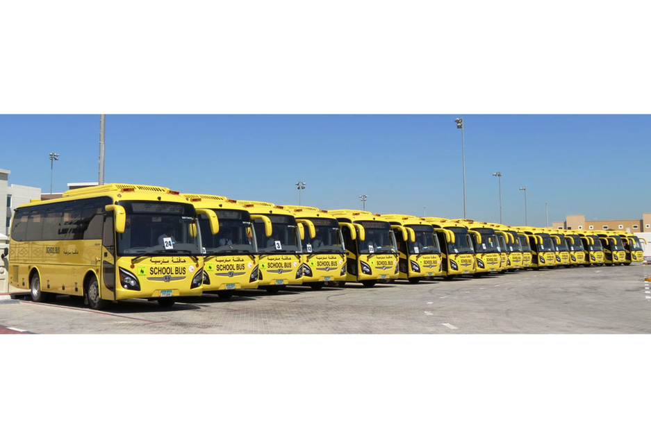 An estimated 400,000 UAE school children are transported daily by buses distributed by ANGE. An estimated 400,000 UAE school children are transported daily by buses distributed by ANGE.