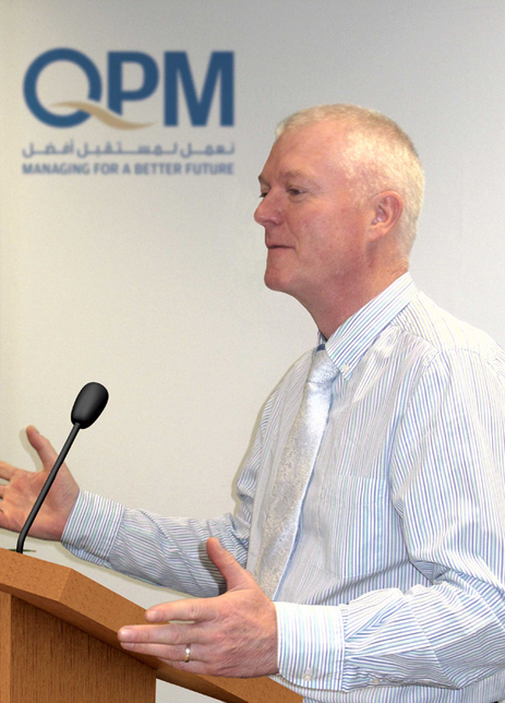 Alan Crawford, Head of HSE at Qatar Project Management (QPM). Alan Crawford, Head of HSE at Qatar Project Management (QPM).