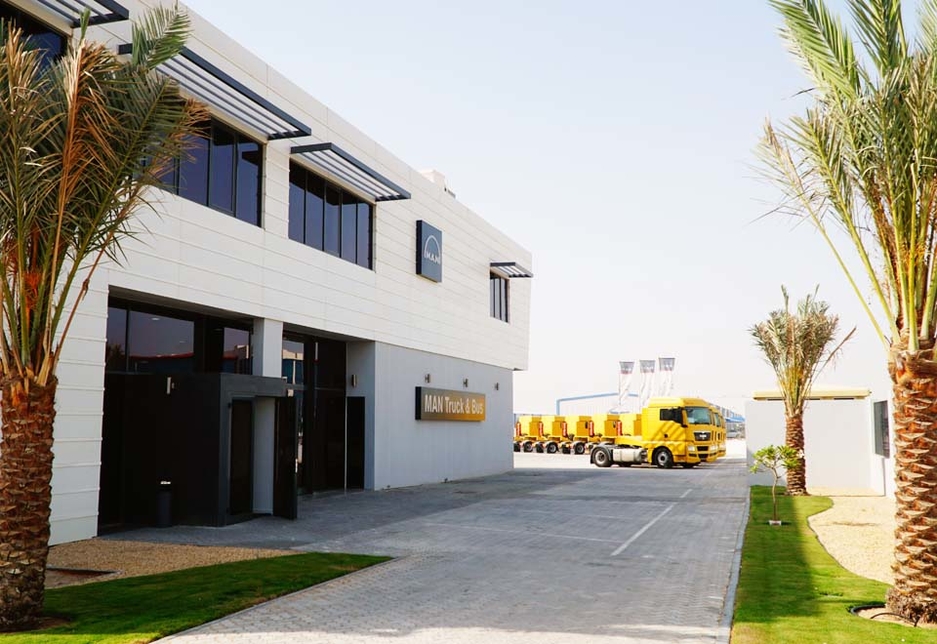 MAN Truck & Bus Middle East's new, fully owned regional headquarters in the Jebel Ali Free Zone, Dubai, UAE. MAN Truck & Bus Middle East's new, fully owned regional headquarters in the Jebel Ali Free Zone, Dubai, UAE.