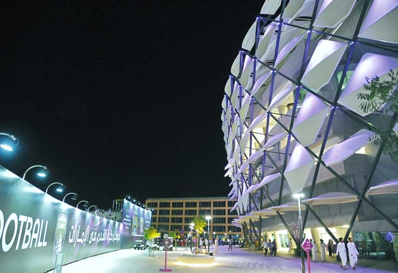 The UAE's Hazza Bin Zayed Stadium in Abu Dhabi, a Lindner project, is an example of how faades can communicate architectural messages. The UAE's Hazza Bin Zayed Stadium in Abu Dhabi, a Lindner project, is an example of how faades can communicate architectural messages.