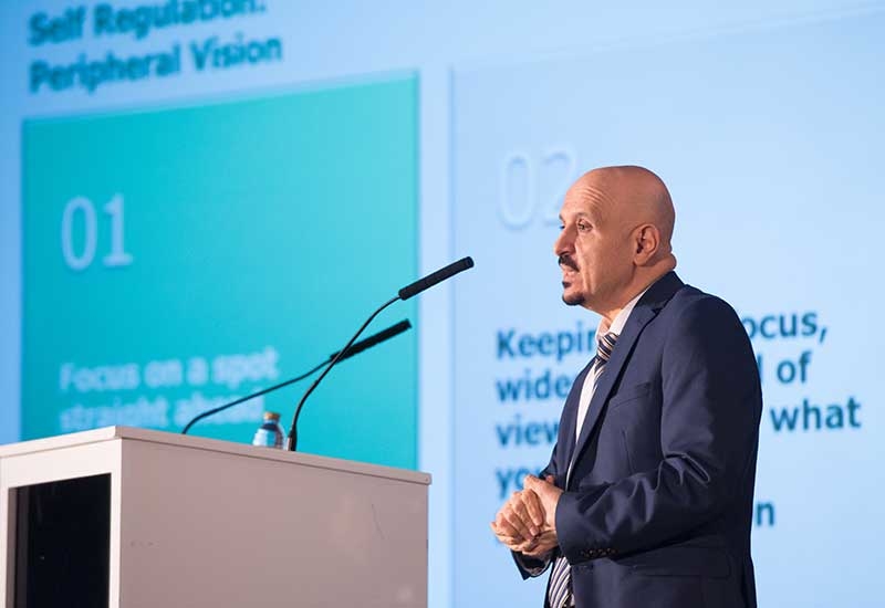 Dr Walid Abdul-Hamid, Priory Wellbeing Centre, speaking at the CW: Leaders in Construction Summit UAE 2018 in Dubai. Dr Walid Abdul-Hamid, Priory Wellbeing Centre, speaking at the CW: Leaders in Construction Summit UAE 2018 in Dubai.