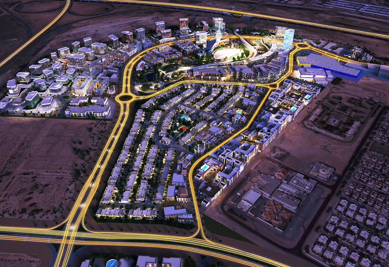 A rendering of Wasl Gate, located in Dubai's Jebel Ali. A rendering of Wasl Gate, located in Dubai's Jebel Ali.