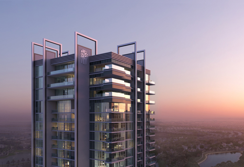 Construction on Sweid & Sweid's Banyan Tree Residences - Hillside Dubai has reached the roof level. Construction on Sweid & Sweid's Banyan Tree Residences - Hillside Dubai has reached the roof level.