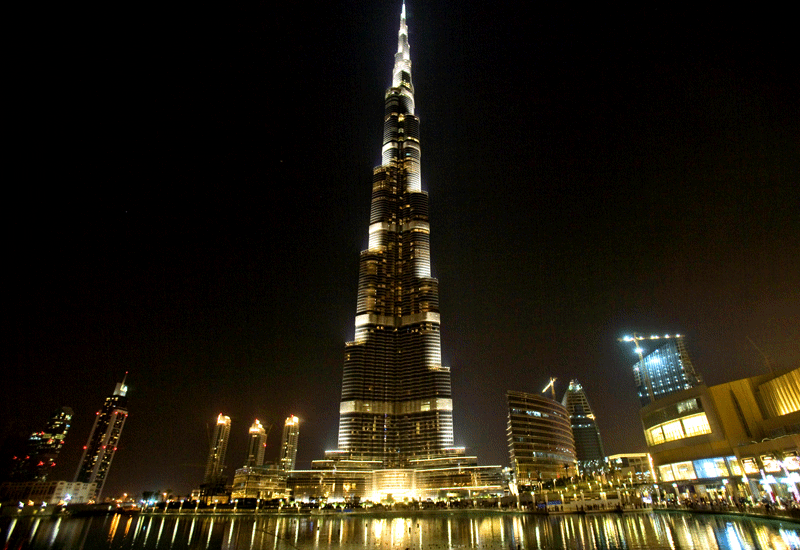 Burj Khalifa, the world's tallest building in Dubai. Burj Khalifa, the world's tallest building in Dubai.