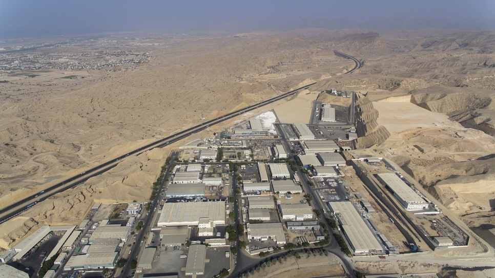 Oman's Rusayl Industrial Estate. Oman's Rusayl Industrial Estate.