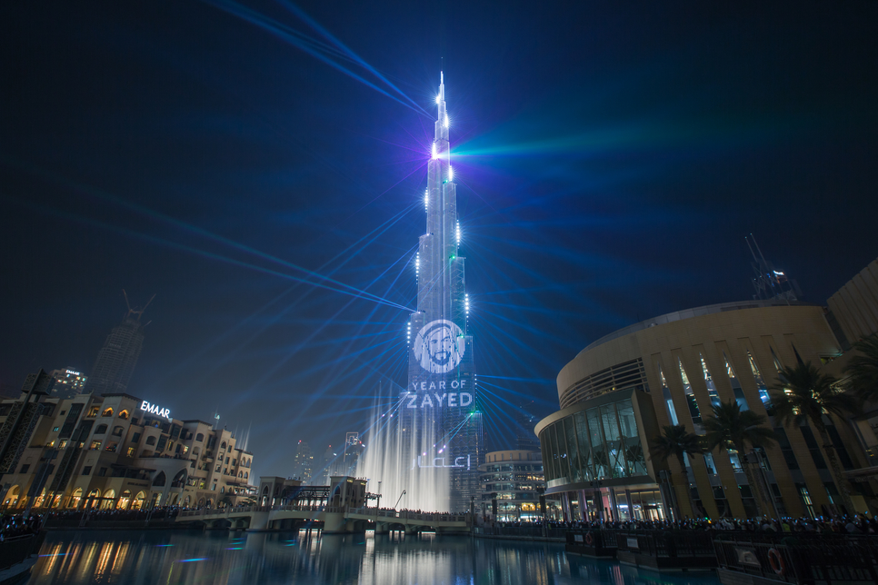 Burj Khalifa hosted the annual New Year's Eve fireworks and LED light display show. Burj Khalifa hosted the annual New Year's Eve fireworks and LED light display show.