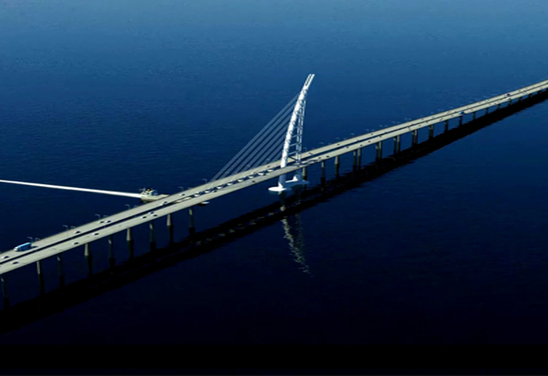 Sheikh Jaber Causeway in Kuwait. Sheikh Jaber Causeway in Kuwait.