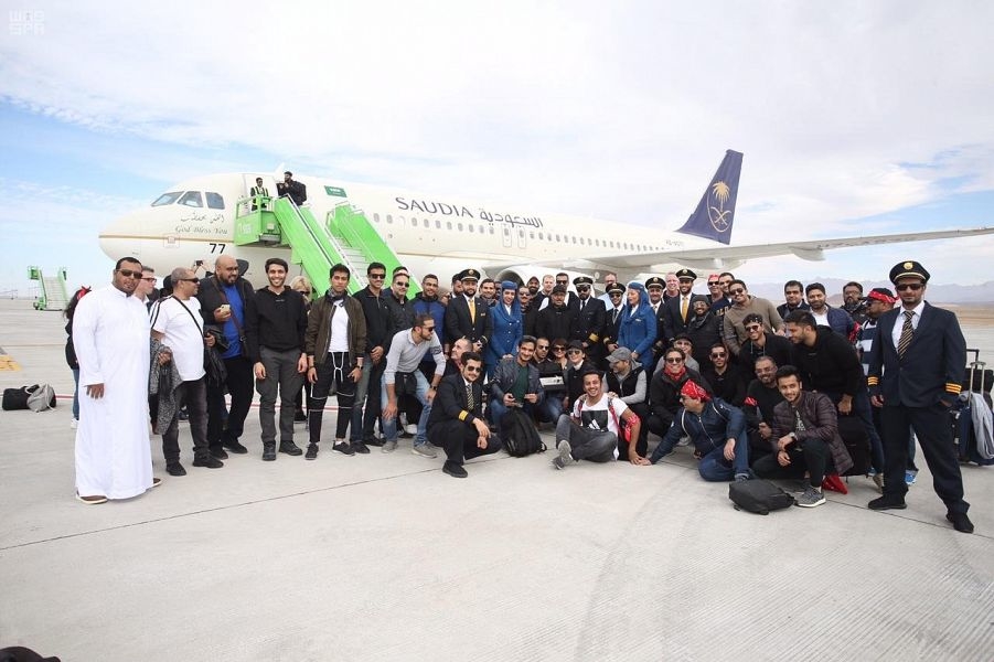 Saudi Arabian Airlines (Saudia) operated the first flight to Saudi Arabia's under-construction super city, Neom. Saudi Arabian Airlines (Saudia) operated the first flight to Saudi Arabia's under-construction super city, Neom.