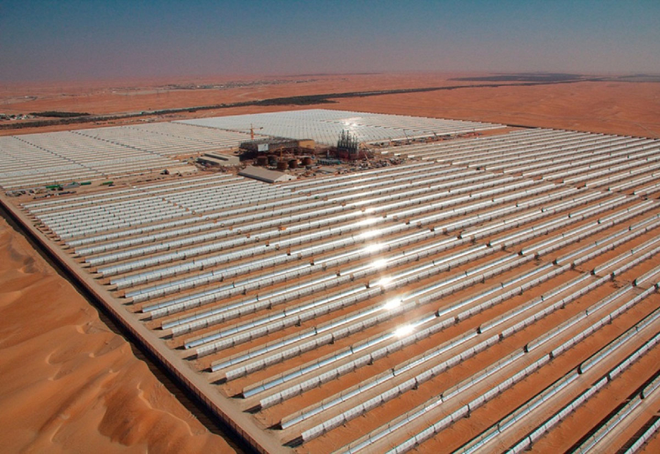 Shams 1 in Abu Dhabi is the Middle East's largest solar plant in operation. Shams 1 in Abu Dhabi is the Middle East's largest solar plant in operation.
