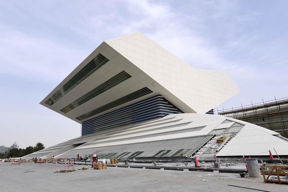 The MBR Library in the Jaddaf area of Dubai Creek is now 82% complete, Dubai Municipality has said. The MBR Library in the Jaddaf area of Dubai Creek is now 82% complete, Dubai Municipality has said.