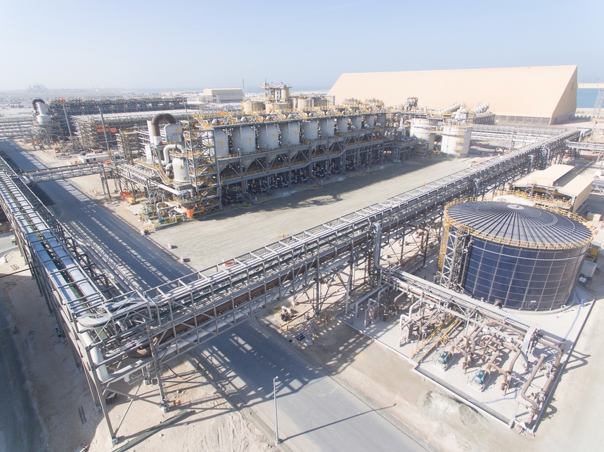 The UAE's first alumina refinery is nearing construction completion. The UAE's first alumina refinery is nearing construction completion.