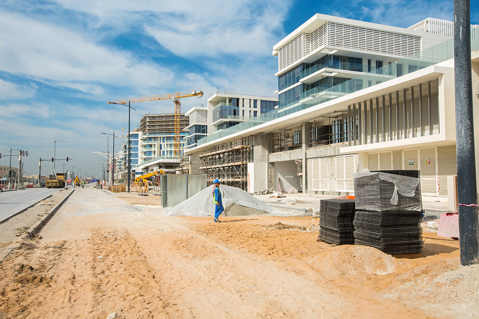 Aldar's Mamsha Al Saadiyat stretches for 1.4km along the beach. Aldar's Mamsha Al Saadiyat stretches for 1.4km along the beach.