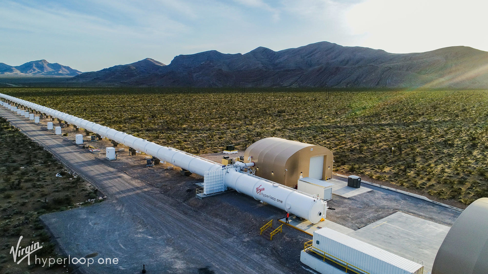 Virgin Hyperloop One has a full scale hyperloop test track in Nevada, Virgin Hyperloop One has a full scale hyperloop test track in Nevada,