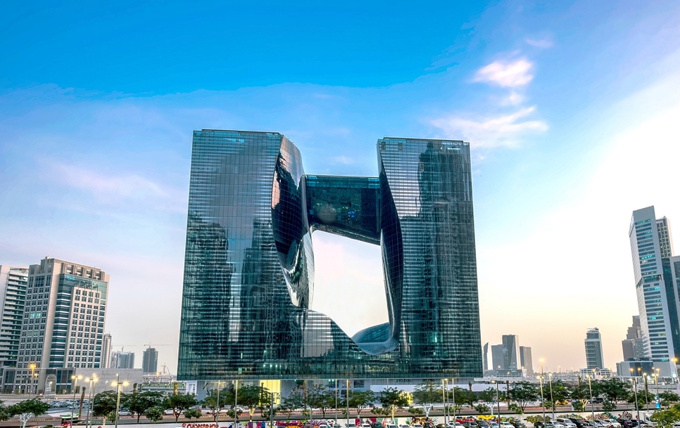 The Opus was designed by late British-Iraqi architect Zaha Hadid. The Opus was designed by late British-Iraqi architect Zaha Hadid.