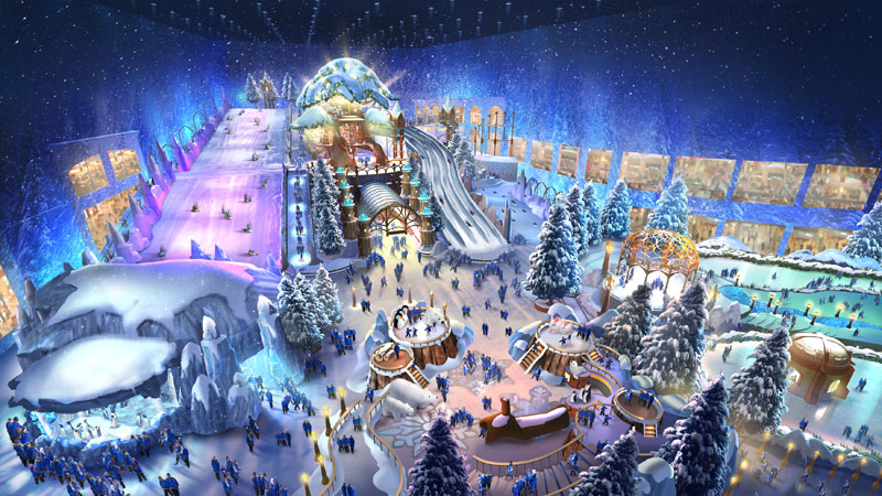 Snow Park is under construction within Reem Mall. Snow Park is under construction within Reem Mall.