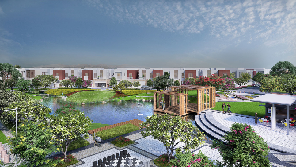 Al Mouj, Muscat's Ghadeer Villas. Al Mouj, Muscat's Ghadeer Villas.