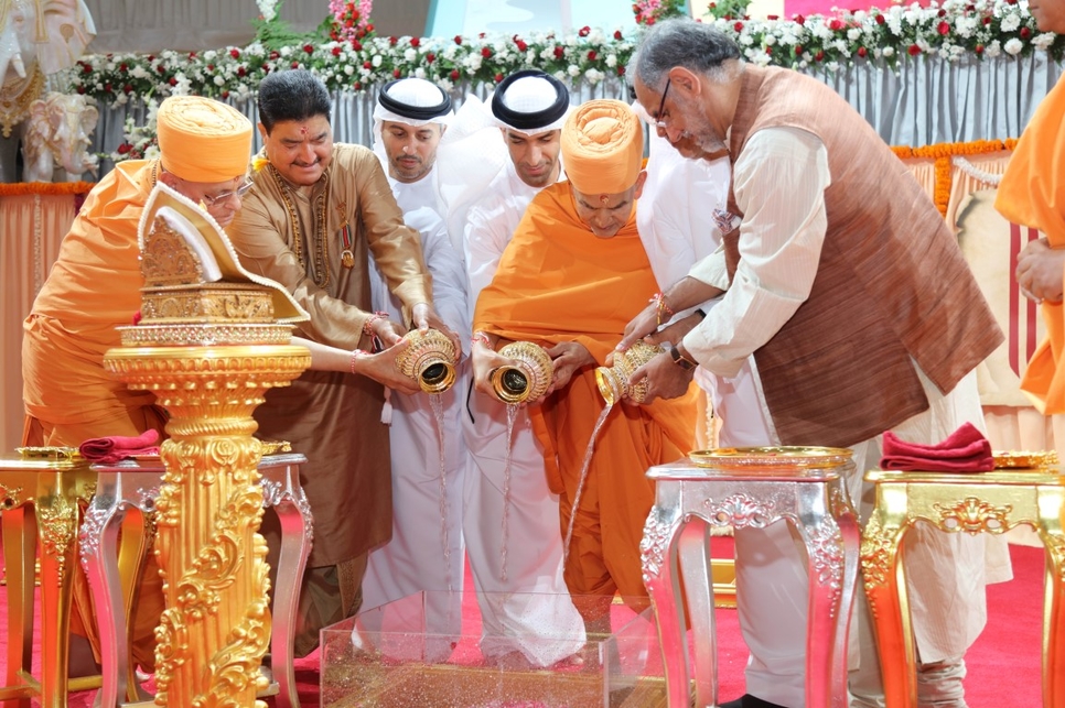 Work has started on Abu Dhabi's first Hindu temple. Work has started on Abu Dhabi's first Hindu temple.