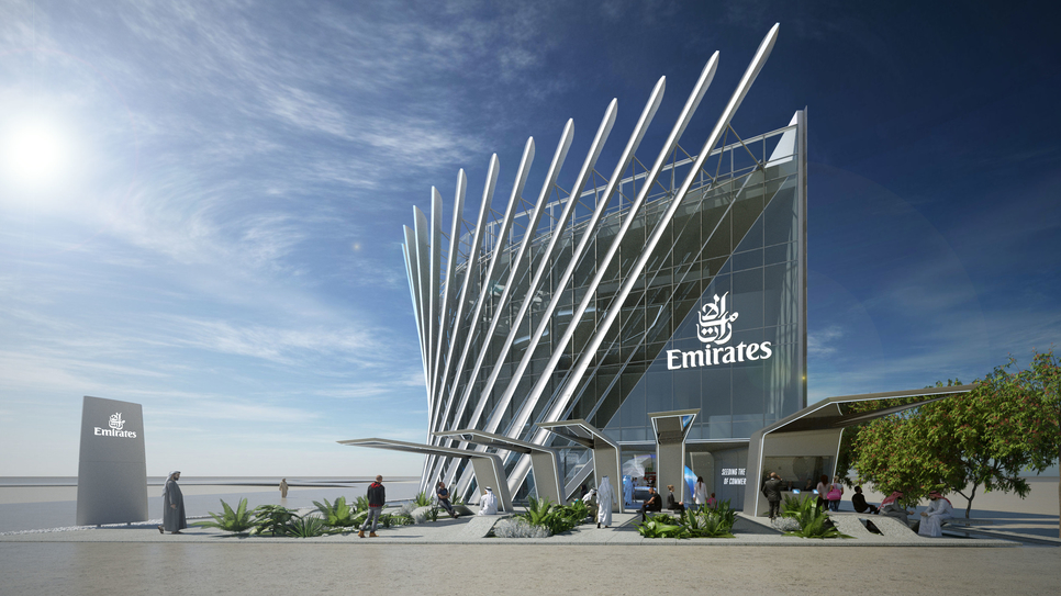 The Emirates Pavilion at Expo 2020 Dubai will showcase the future of aviation. The Emirates Pavilion at Expo 2020 Dubai will showcase the future of aviation.