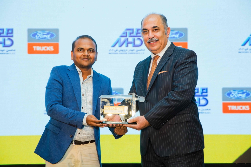 Pramod Shivanand Mathad (left) of L&T Oman is Engineer of the Year. Pramod Shivanand Mathad (left) of L&T Oman is Engineer of the Year.